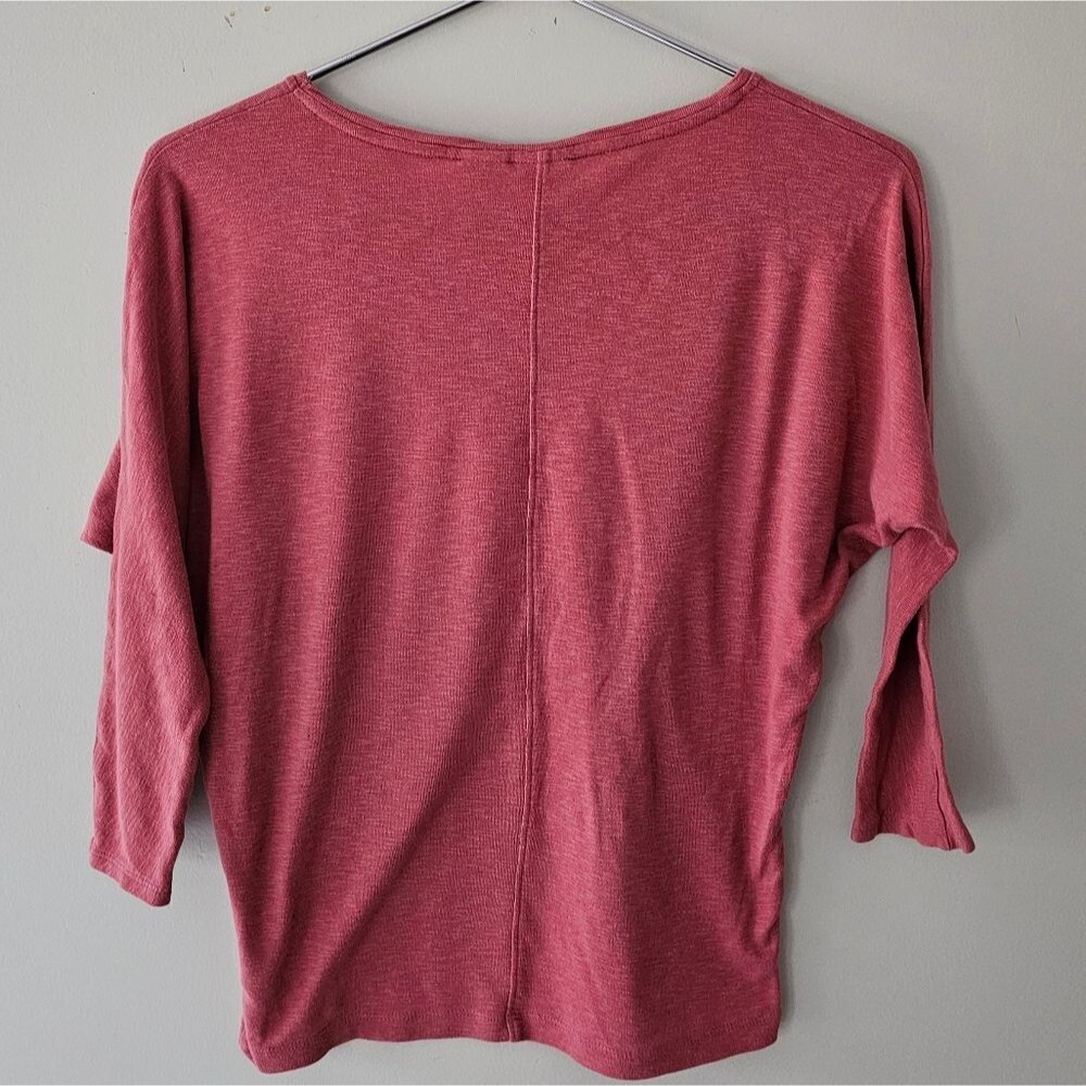 Lucy & Laurel Women's 3/4 Sleeve Shirt Size Small Blush Pink Top - Picture 2 of 3